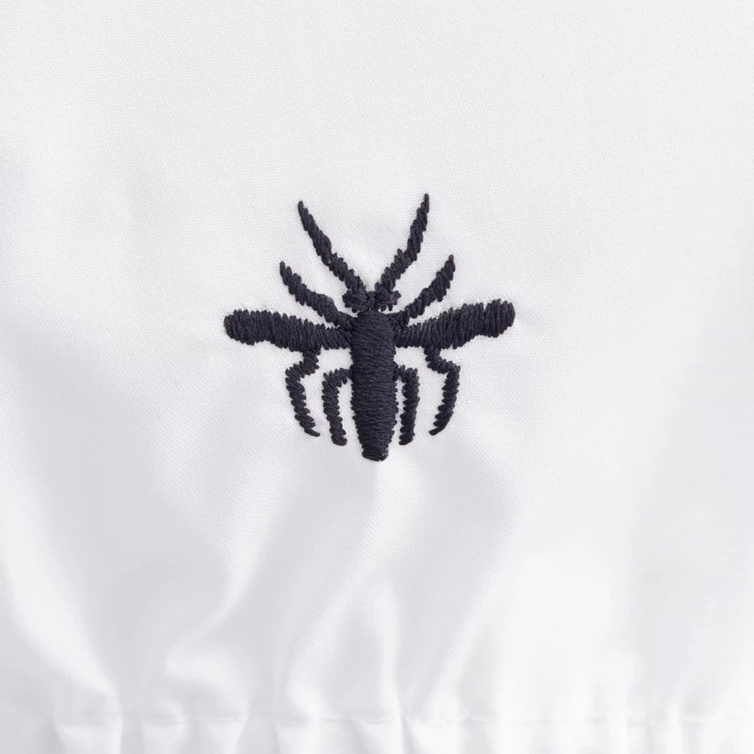 Kids Cropped Shirt White Cotton Poplin