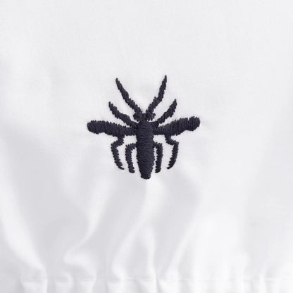 Kids Cropped Shirt White Cotton Poplin