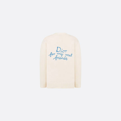 Kids DIOR AND HYLTON NEL Cardigan Ivory Cotton Blend Knit
