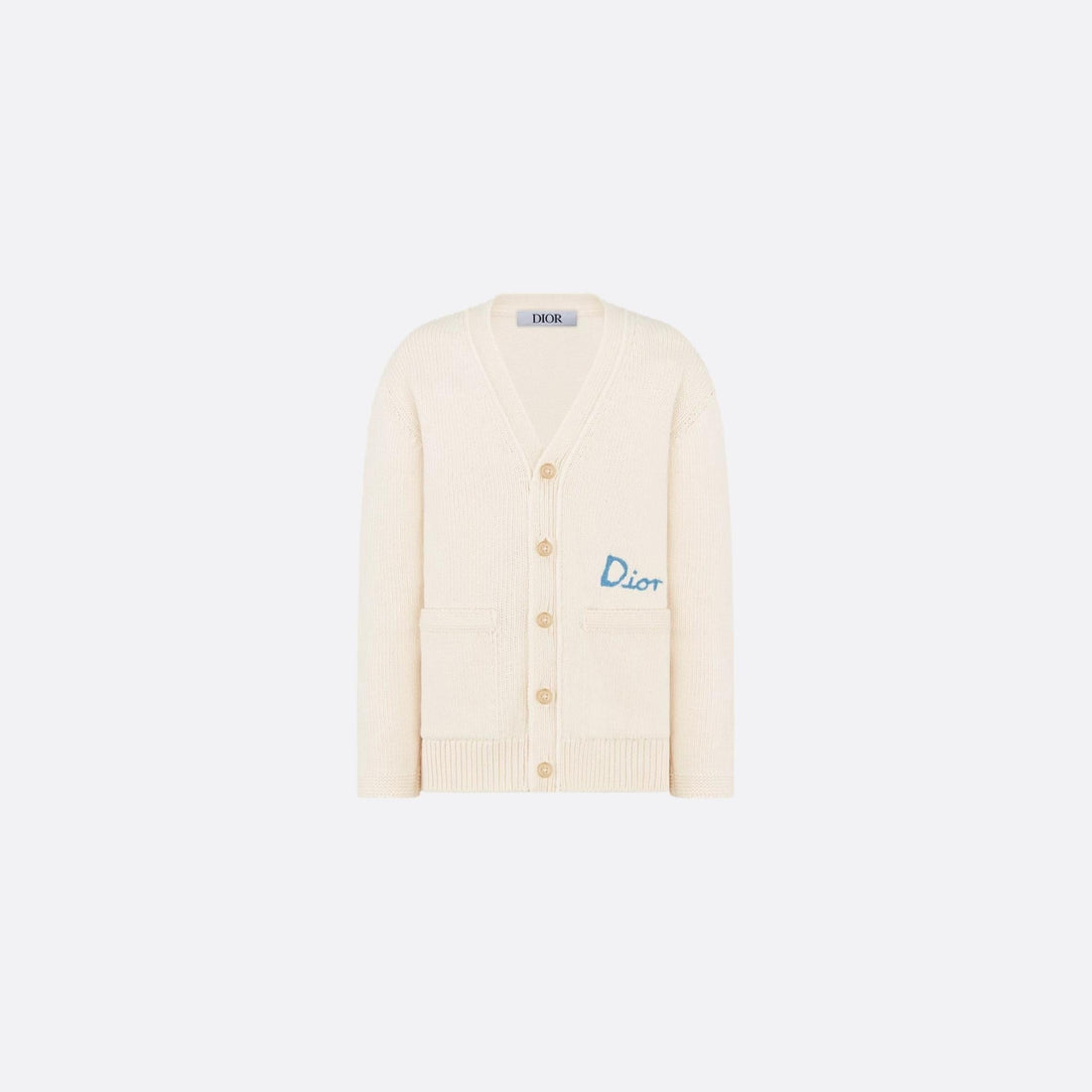 Kids DIOR AND HYLTON NEL Cardigan Ivory Cotton Blend Knit
