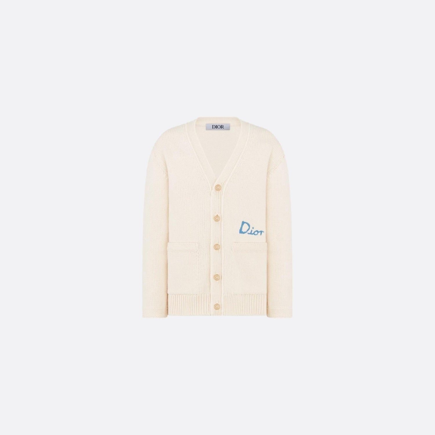 Kids DIOR AND HYLTON NEL Cardigan Ivory Cotton Blend Knit