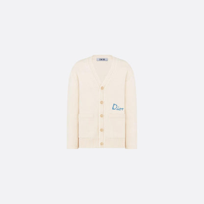 Kids DIOR AND HYLTON NEL Cardigan Ivory Cotton Blend Knit
