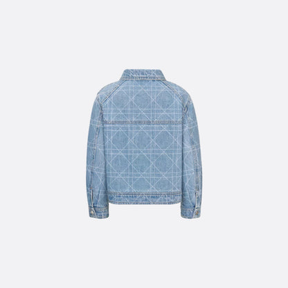 Kids Jacket Blue Cannage Cotton Denim