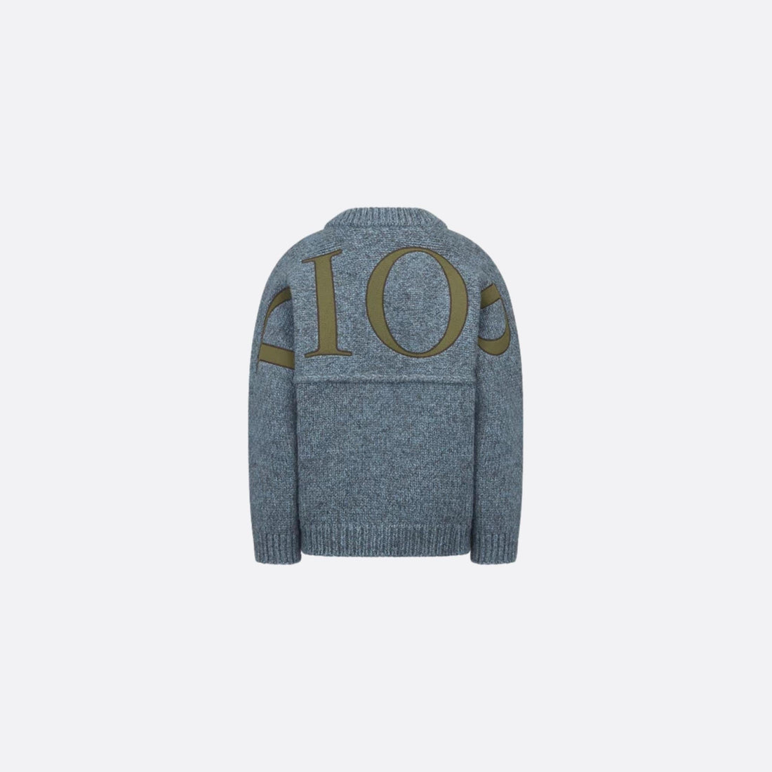 Kids Jacket Gray-Blue Wool Mouliné Knit