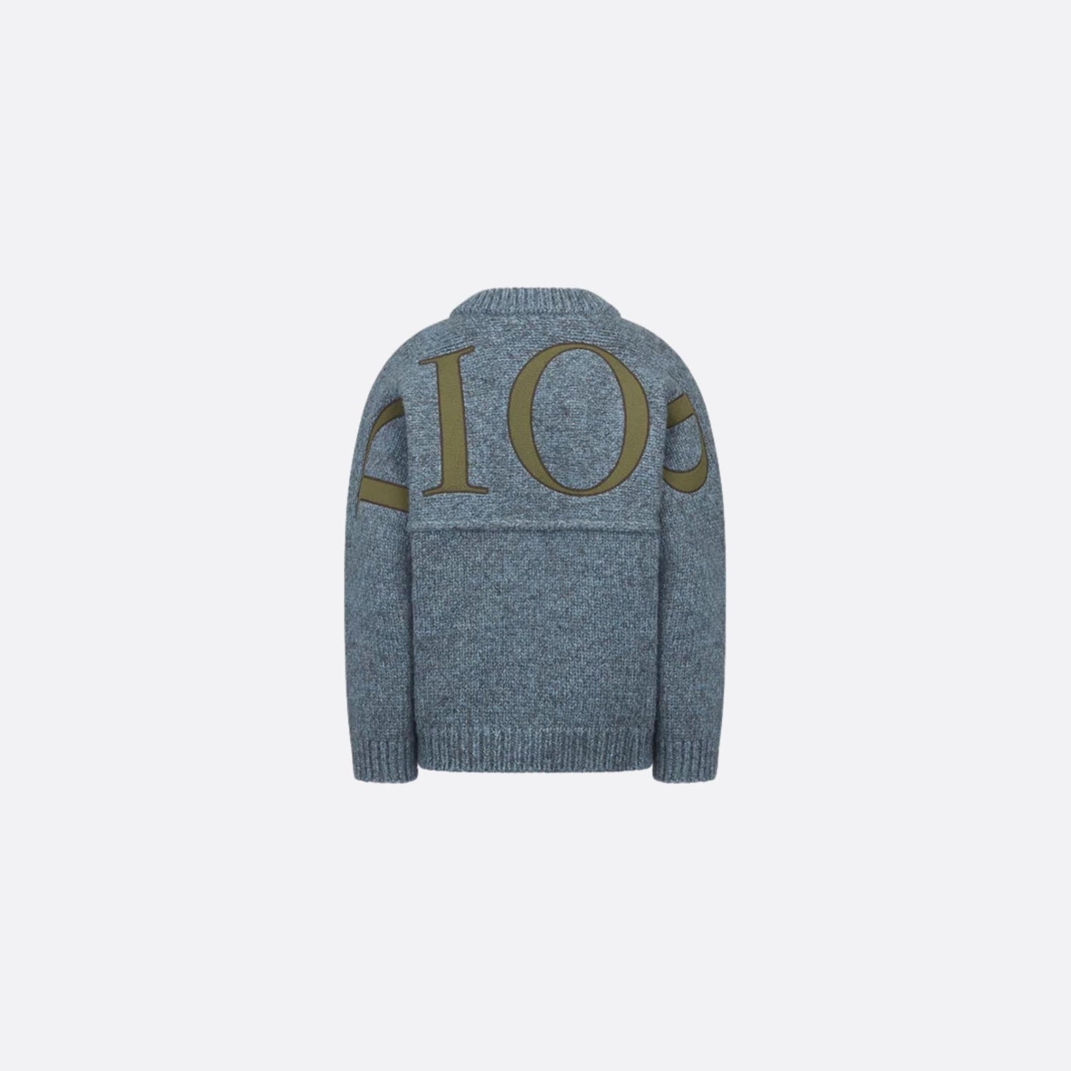 Kids Jacket Gray-Blue Wool Mouliné Knit
