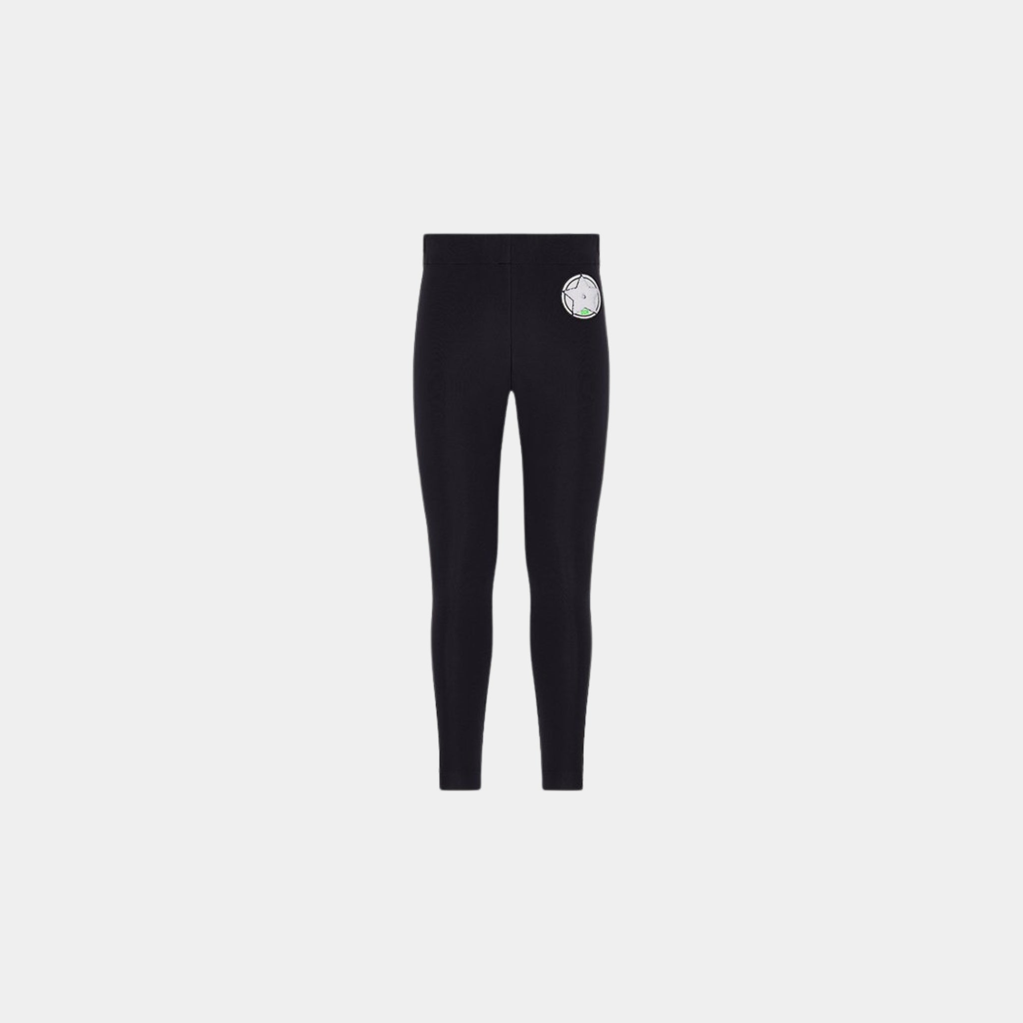 Kids Leggings Black and White Technical Jersey