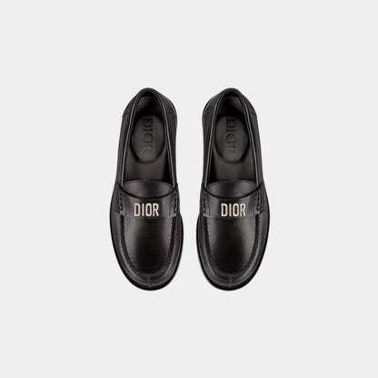 Kids Loafer Black Calfskin