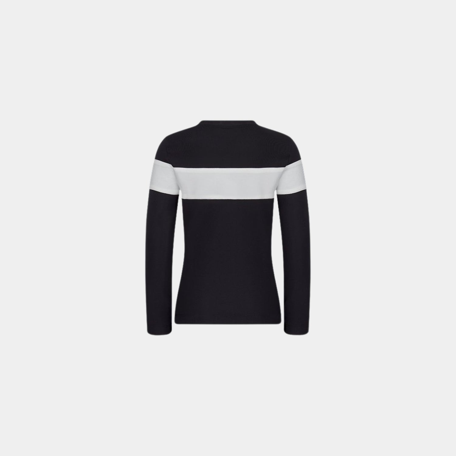 Kids Long Sleeved T Shirt Black and White Technical Jersey