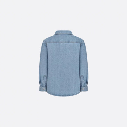 Kids Shirt Blue Cotton Denim