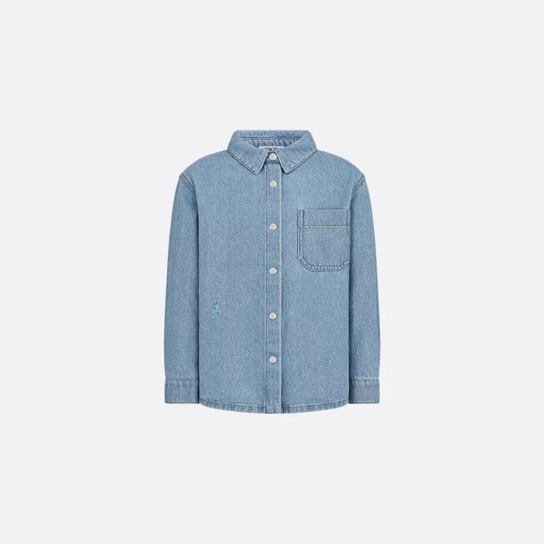 Kids Shirt Blue Cotton Denim