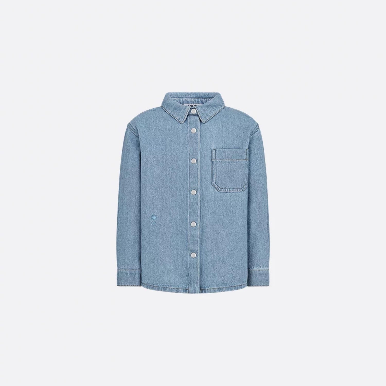 Kids Shirt Blue Cotton Denim