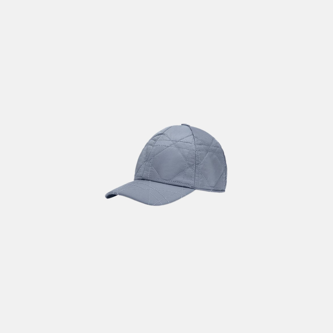 Kids Steel Blue Cannage Cap Water Repellent Satin-Finish