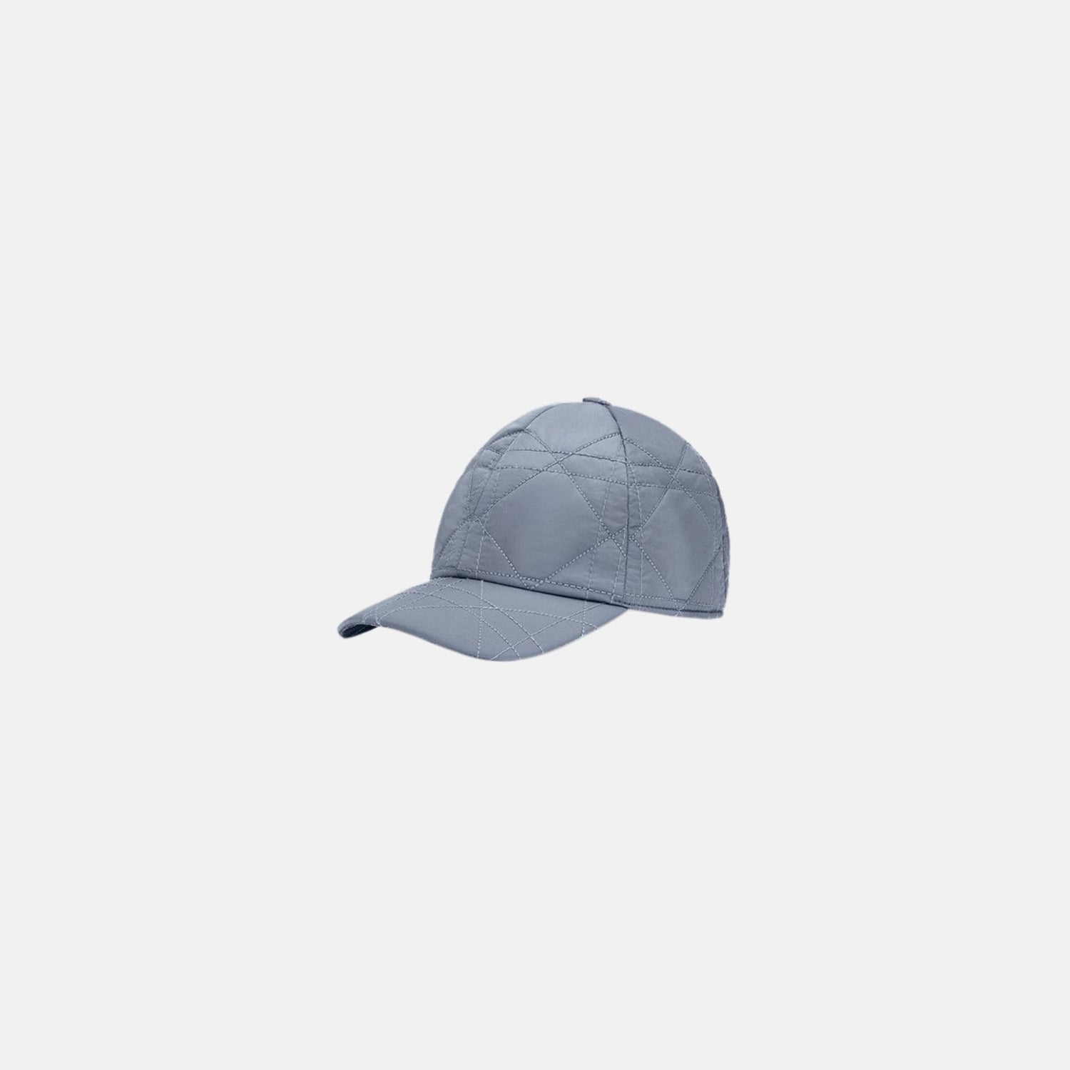Kids Steel Blue Cannage Cap Water Repellent Satin-Finish