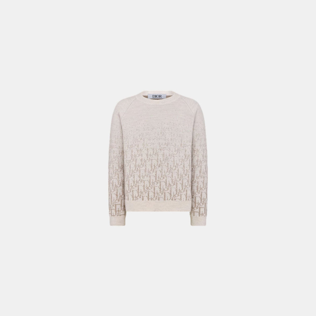 Kids Sweater Wool Knit Gradient Dior Oblique Jacquard