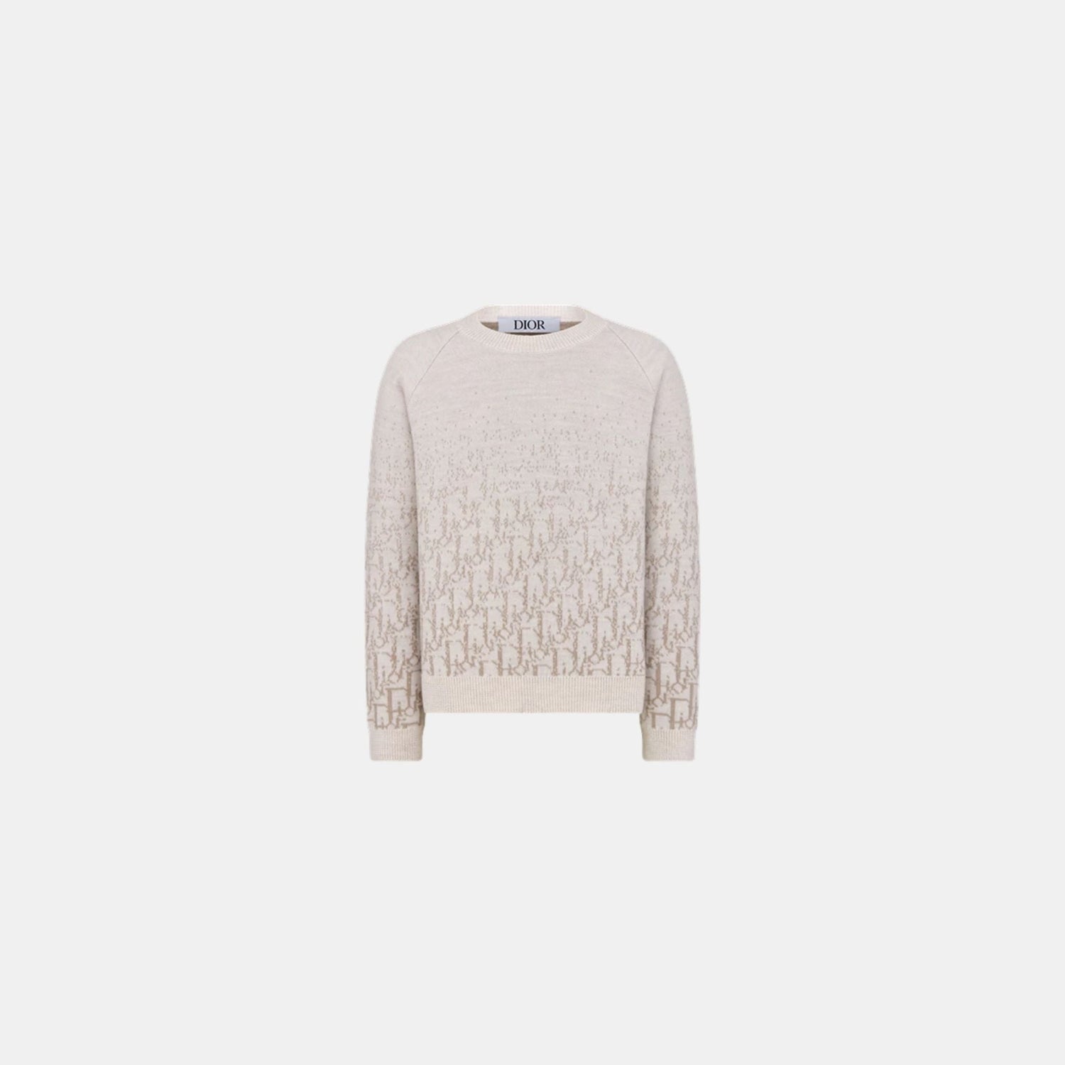 Kids Sweater Wool Knit Gradient Dior Oblique Jacquard
