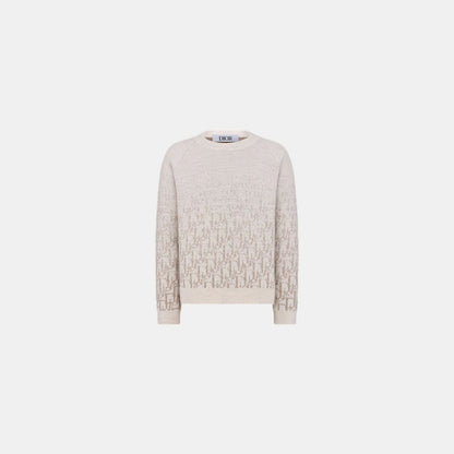 Kids Sweater Wool Knit Gradient Dior Oblique Jacquard