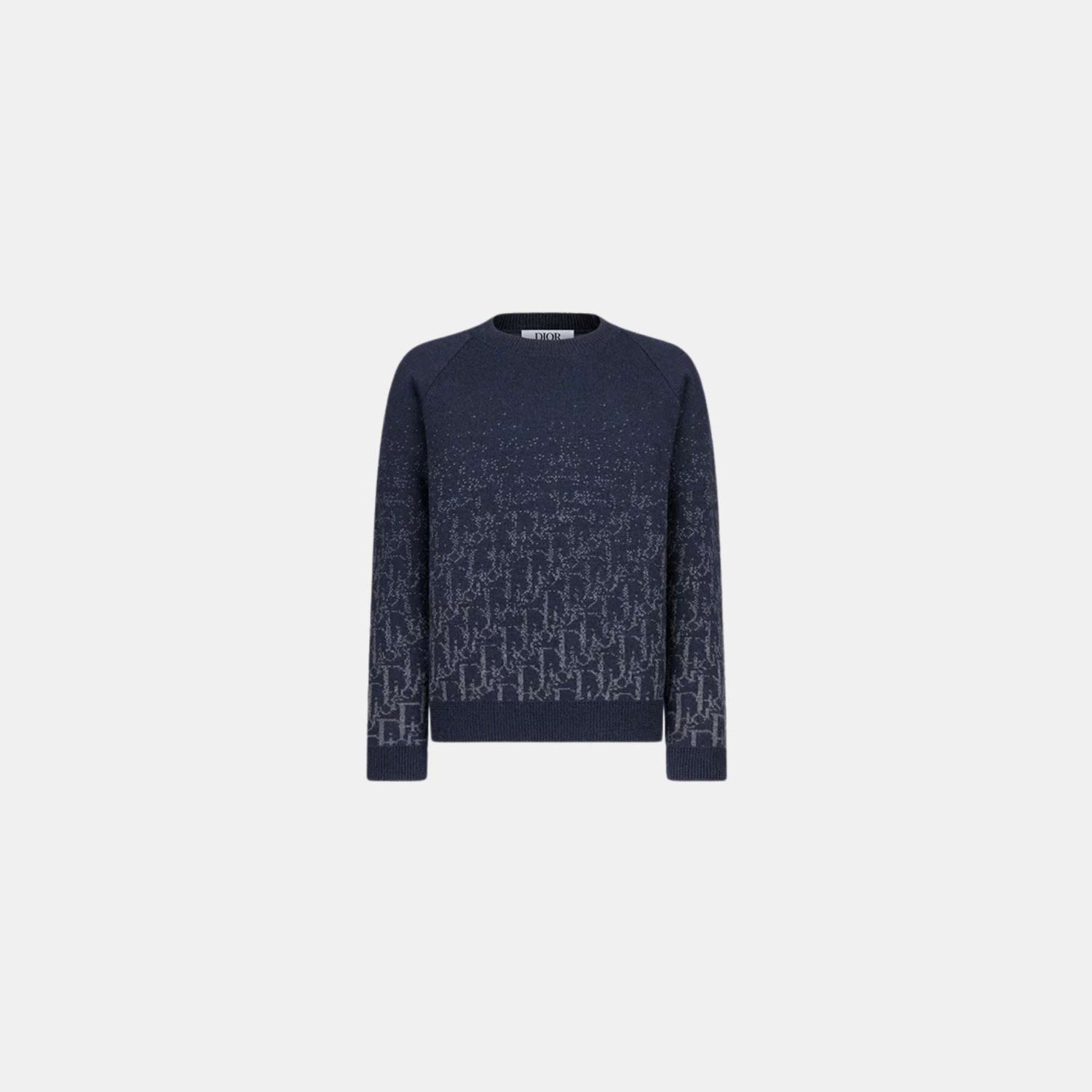 Kids Sweater Wool Knit Gradient Dior Oblique Jacquard