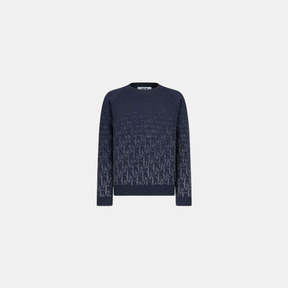 Kids Sweater Wool Knit Gradient Dior Oblique Jacquard