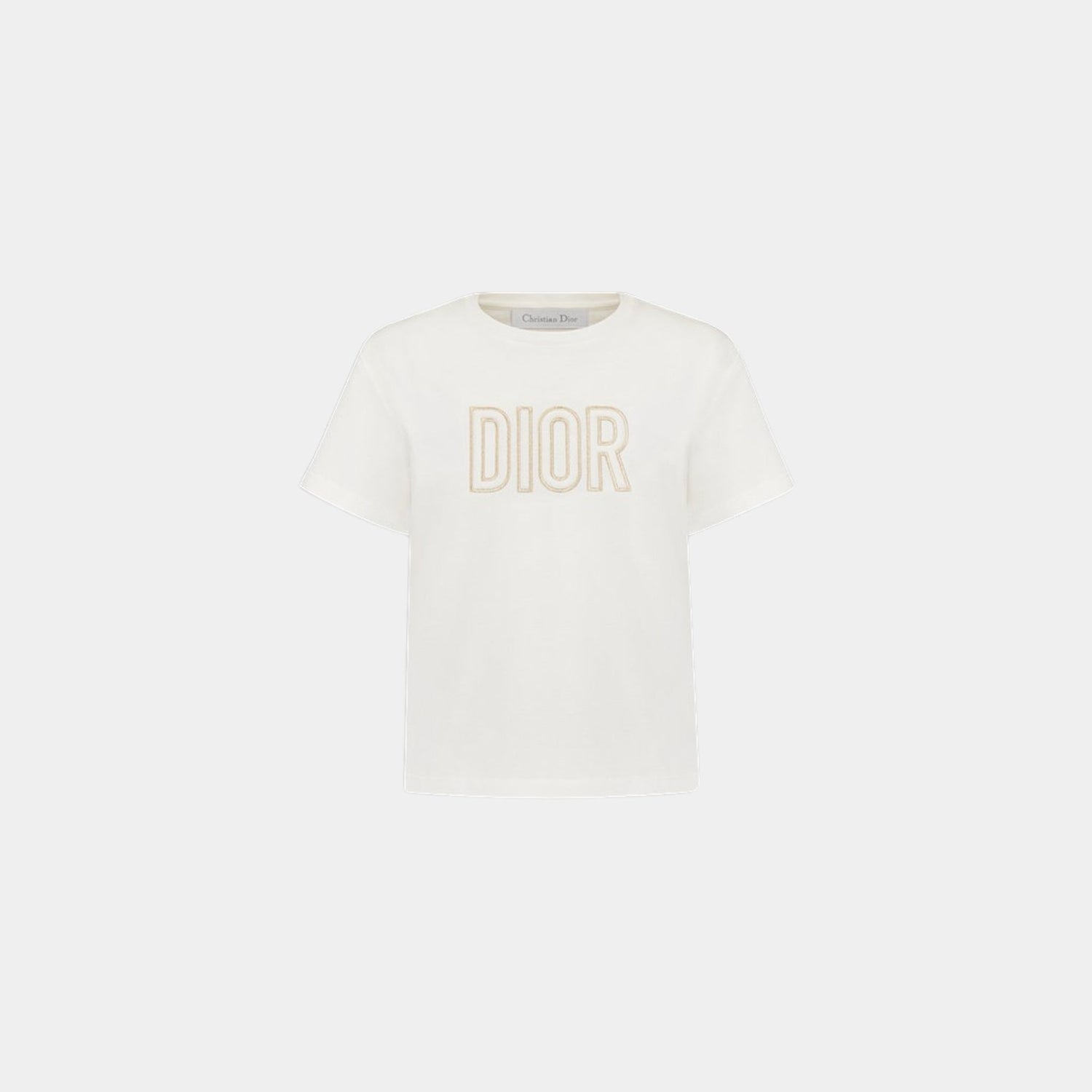 Kids T Shirt Cotton Jersey Dior Embroidery