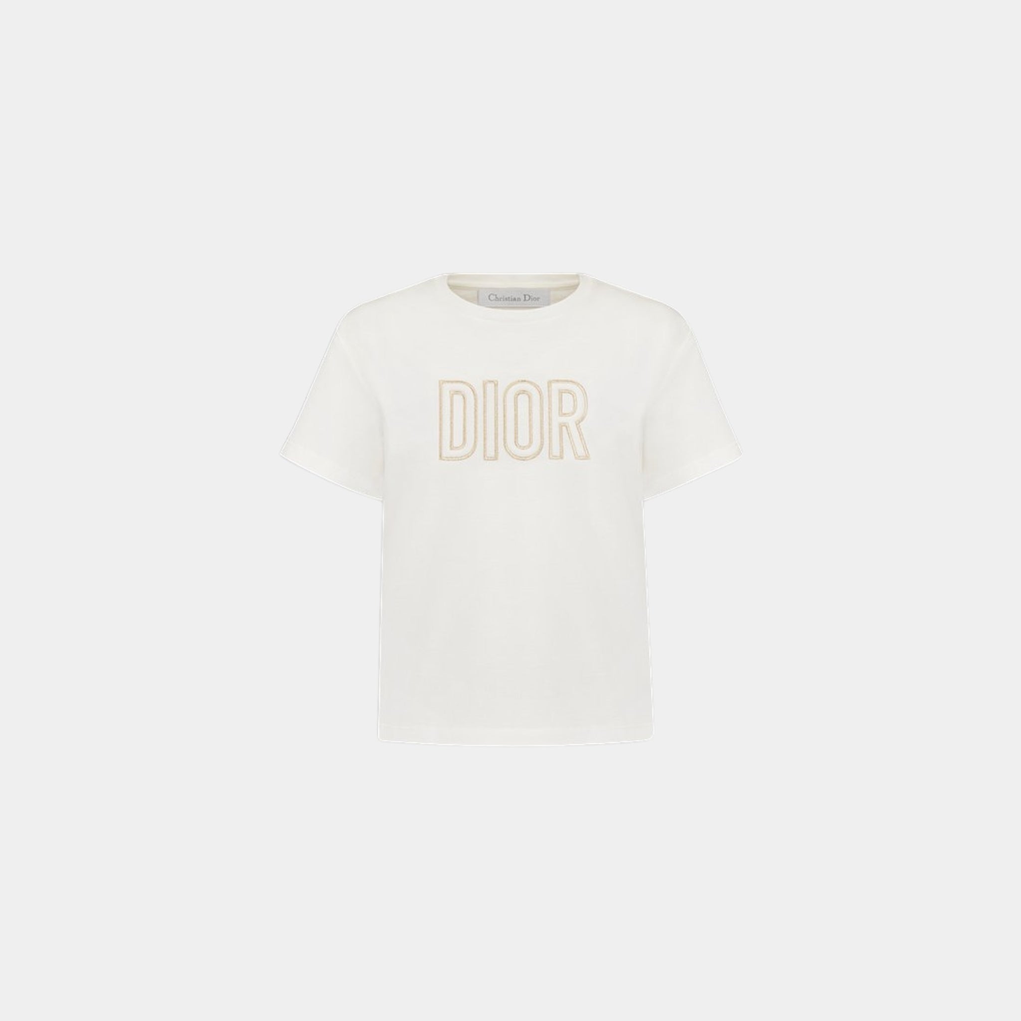 Kids T Shirt Cotton Jersey Dior Embroidery