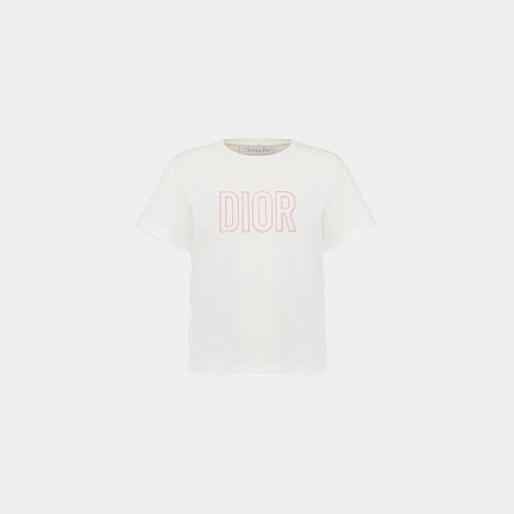Kids T Shirt Cotton Jersey Dior Embroidery