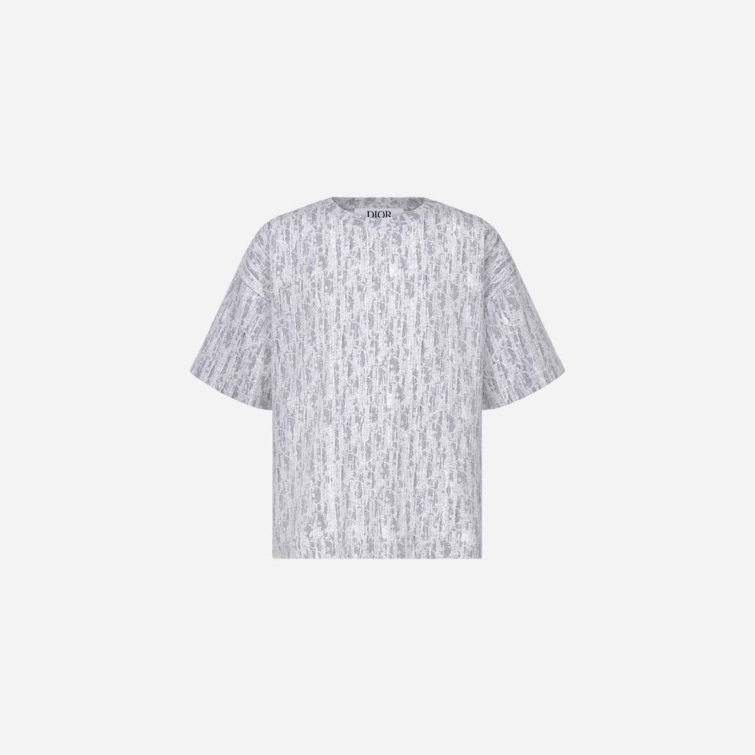 Kids T-Shirt Gray Dior Oblique Cotton Jersey Camouflage Effect