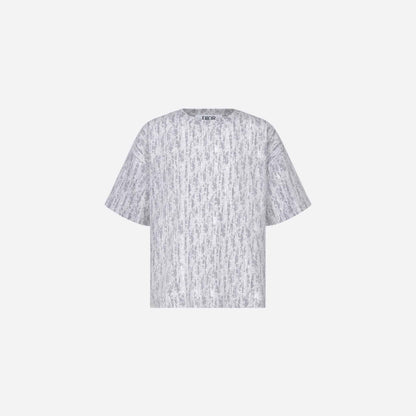 Kids T-Shirt Gray Dior Oblique Cotton Jersey Camouflage Effect