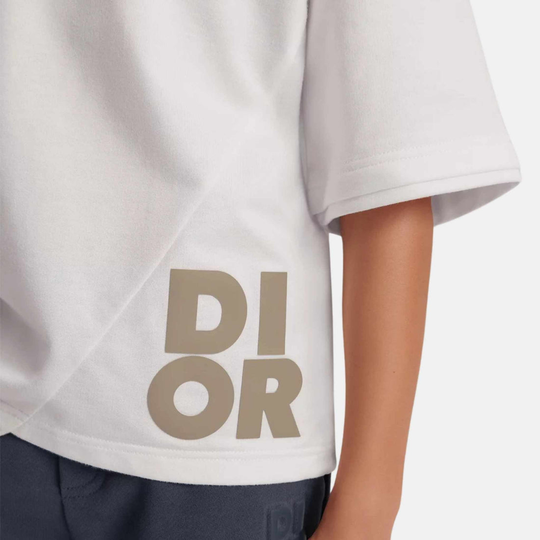 Kids T Shirt Ivory Cotton Jersey