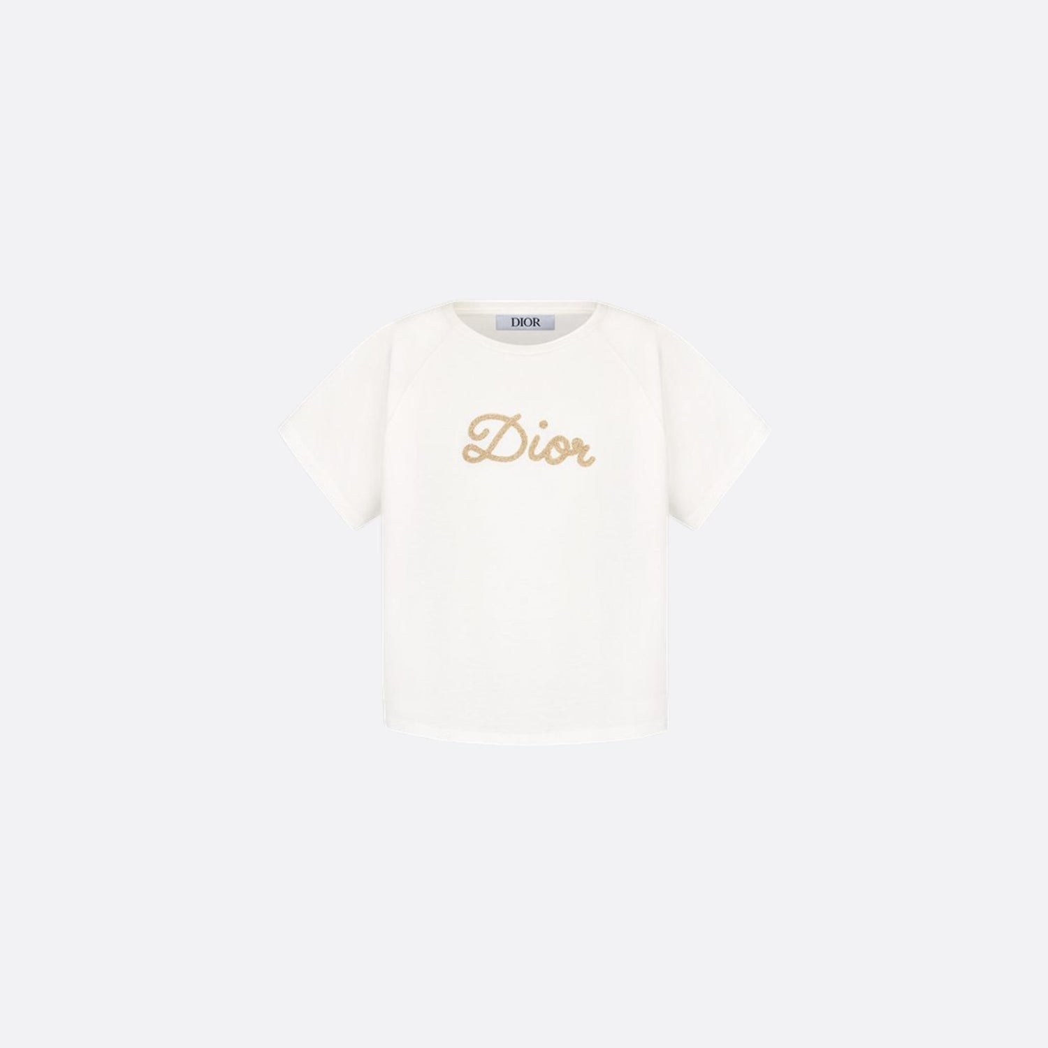 Kids T Shirt Ivory Cotton Jersey