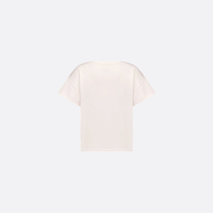 Kids T Shirt Vanilla White Cotton Jersey