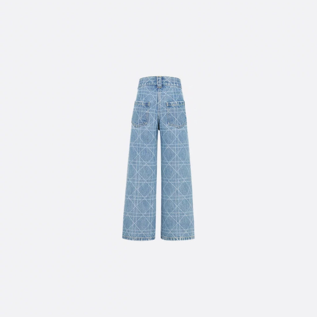 Kids Wide Leg Pants Blue Cannage Cotton Denim