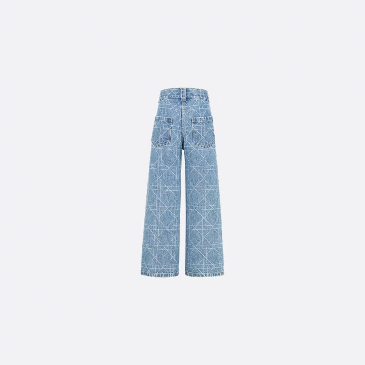 Kids Wide Leg Pants Blue Cannage Cotton Denim