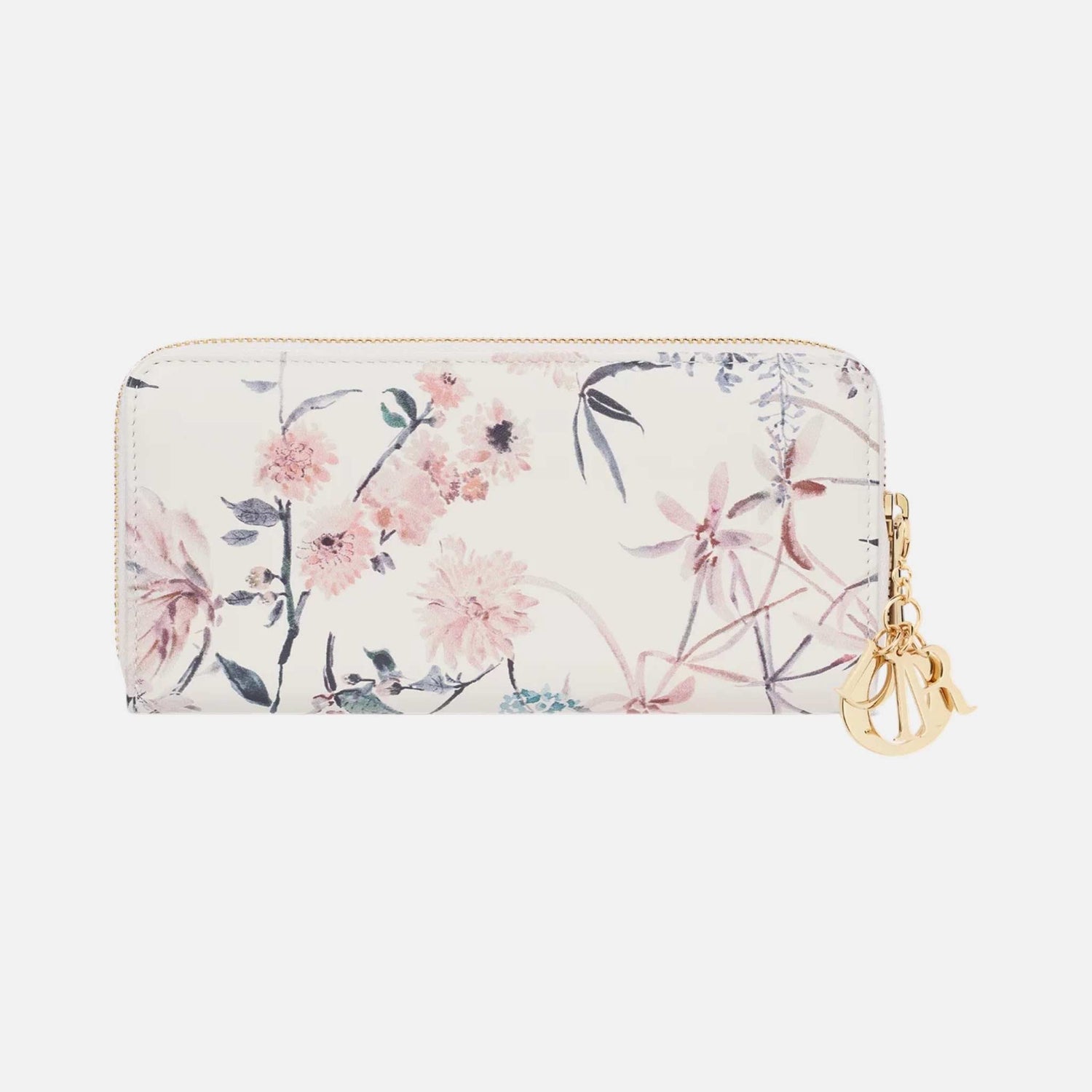 Lady Dior Voyageur Wallet In Millefiori Printed Lambskin