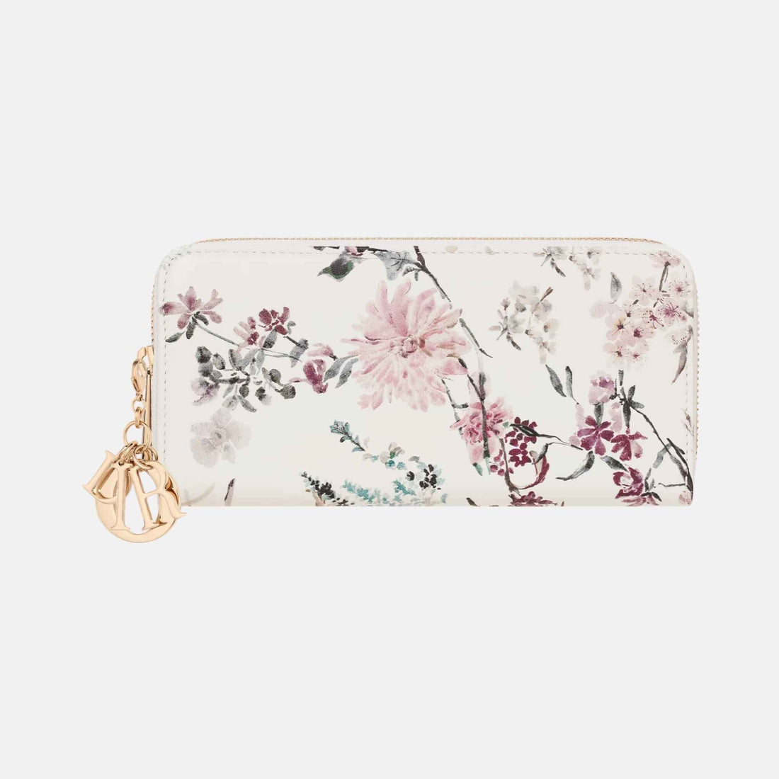 Lady Dior Voyageur Wallet In Millefiori Printed Lambskin