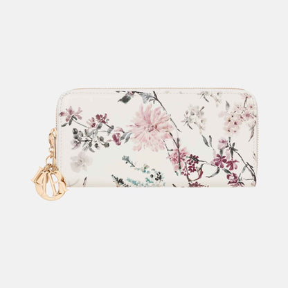 Lady Dior Voyageur Wallet In Millefiori Printed Lambskin
