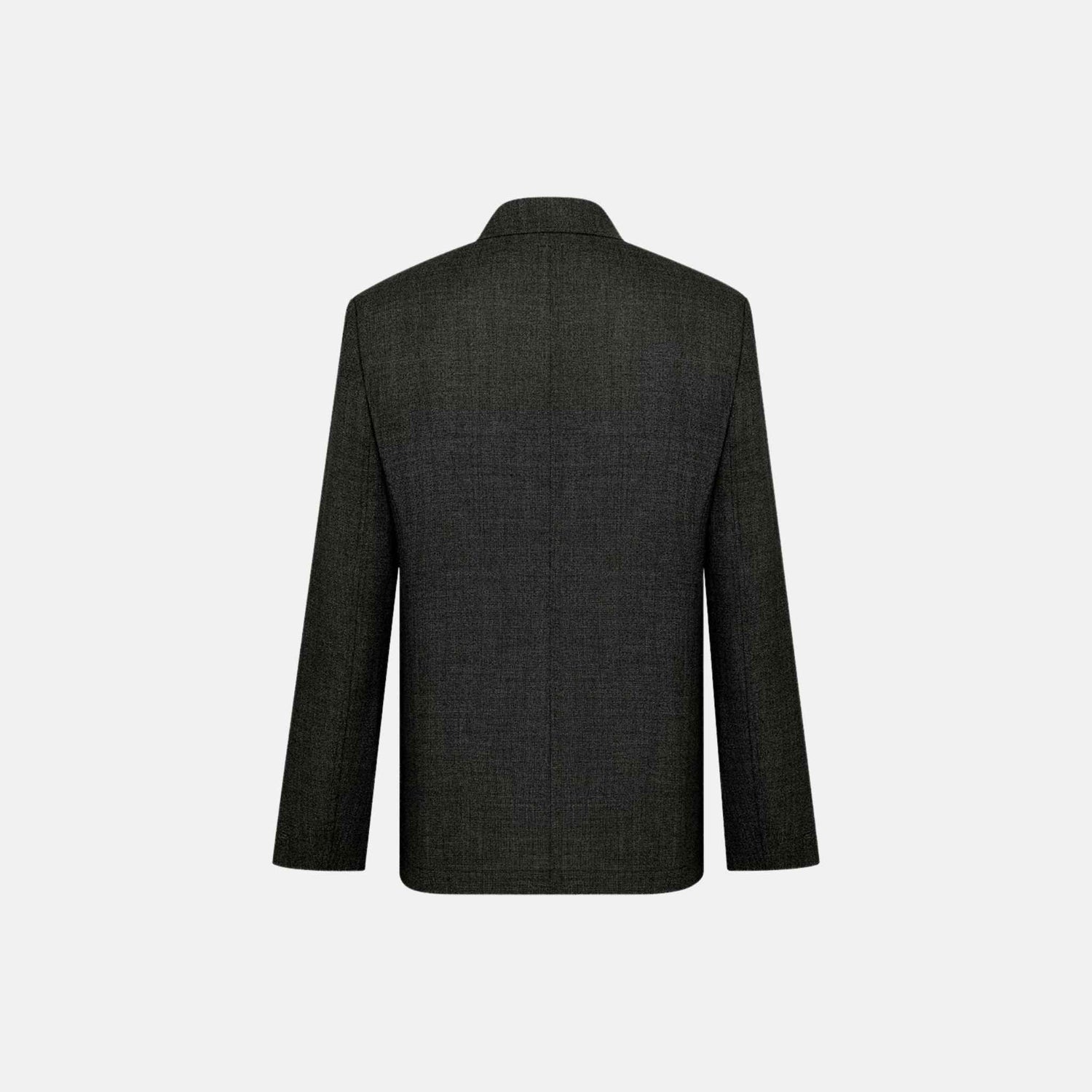 Lightweight Jacket In Virgin Wool Basketweave