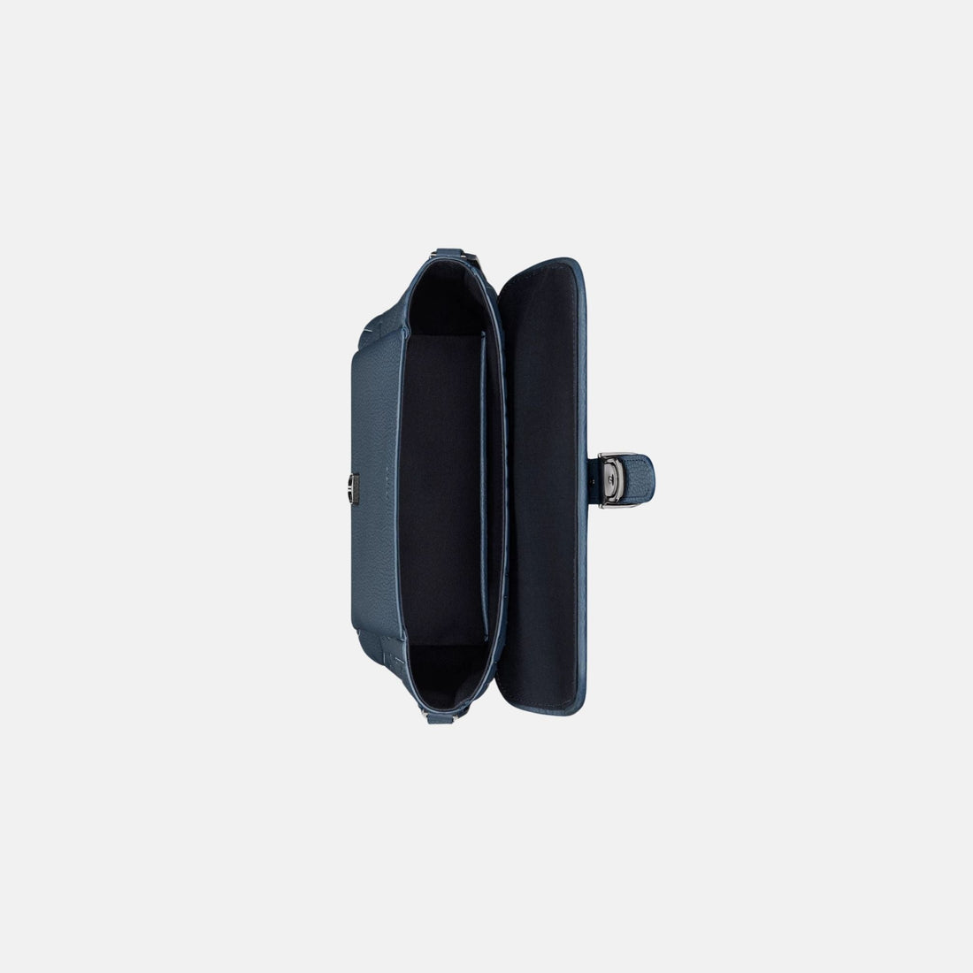 Medium Daily Messenger Bag With Flap in Grained Calfskin