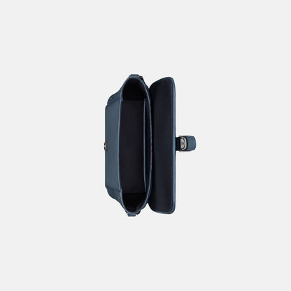 Medium Daily Messenger Bag With Flap in Grained Calfskin