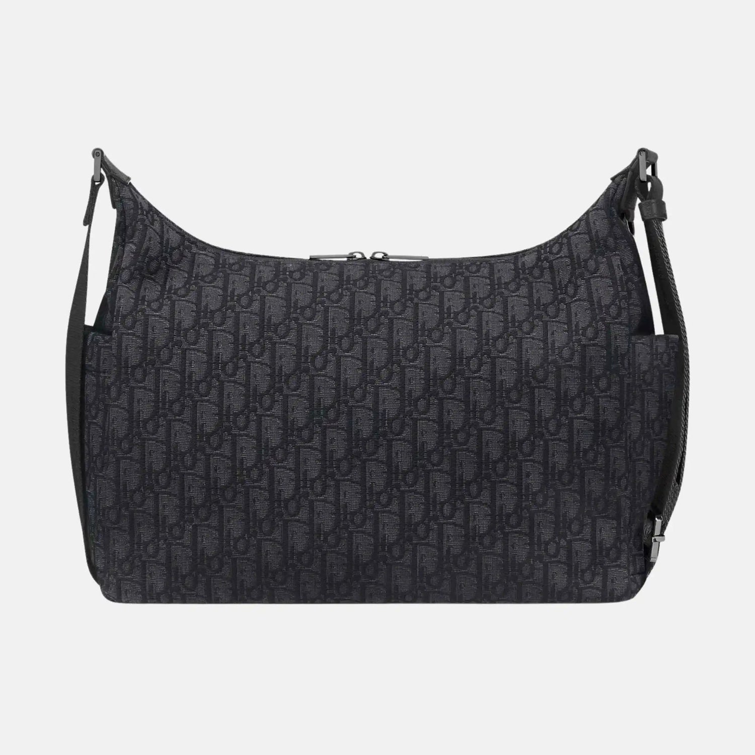 Medium Rider Soft Hobo Bag in Oblique and Grained Calfskin