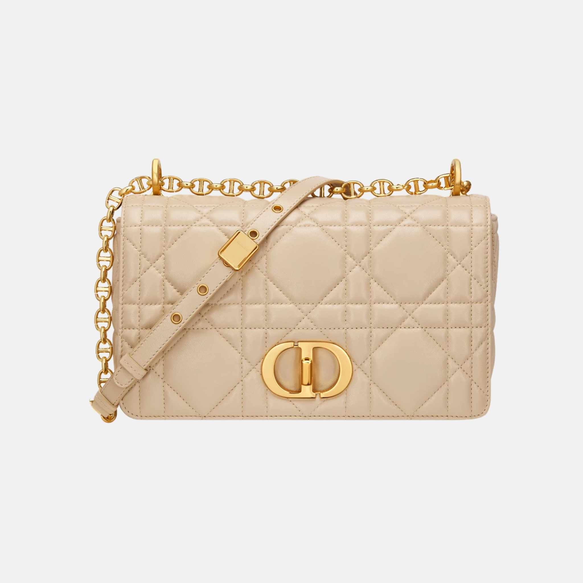 Medium Soft Caro Bag In Macrocannage Lambskin