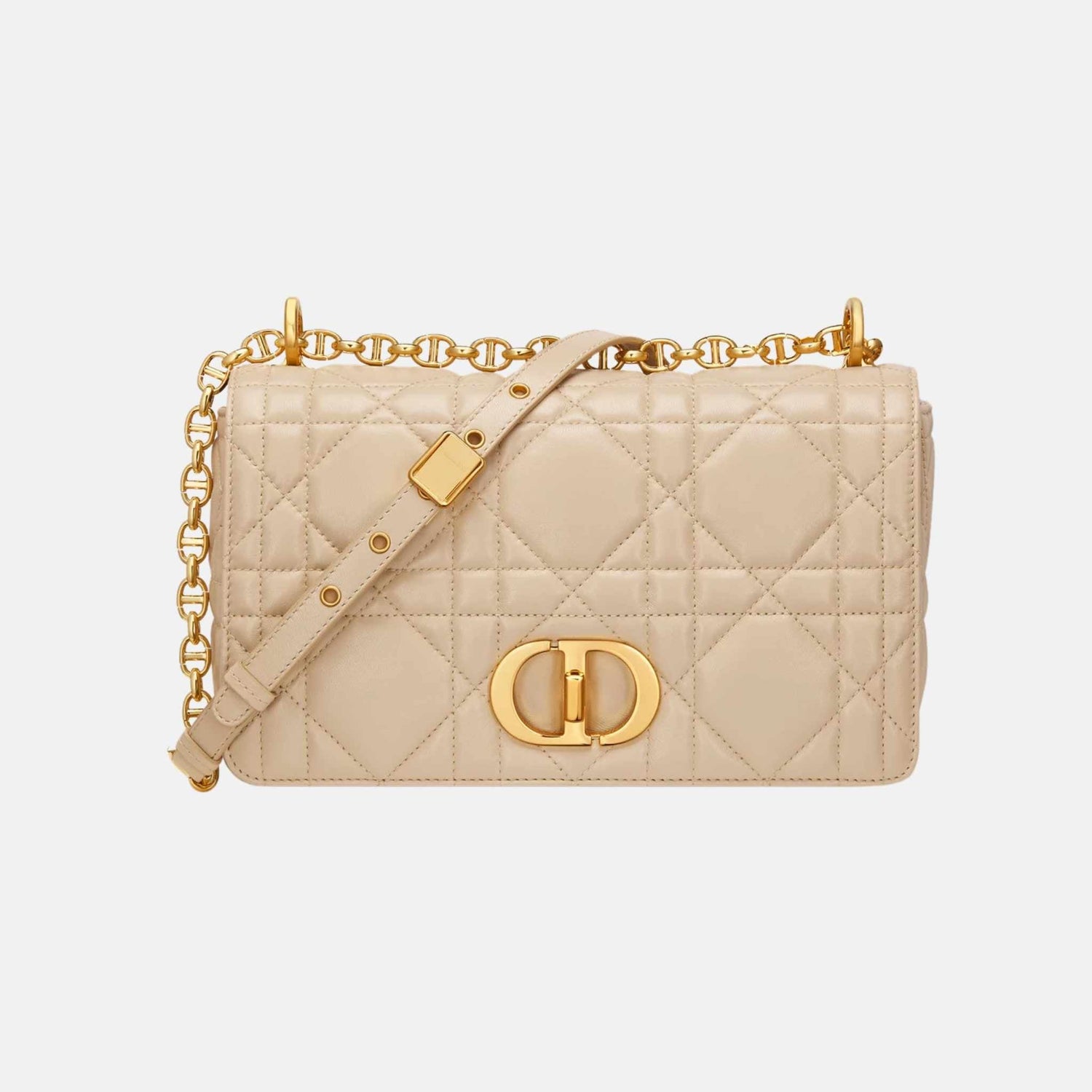 Medium Soft Caro Bag In Macrocannage Lambskin