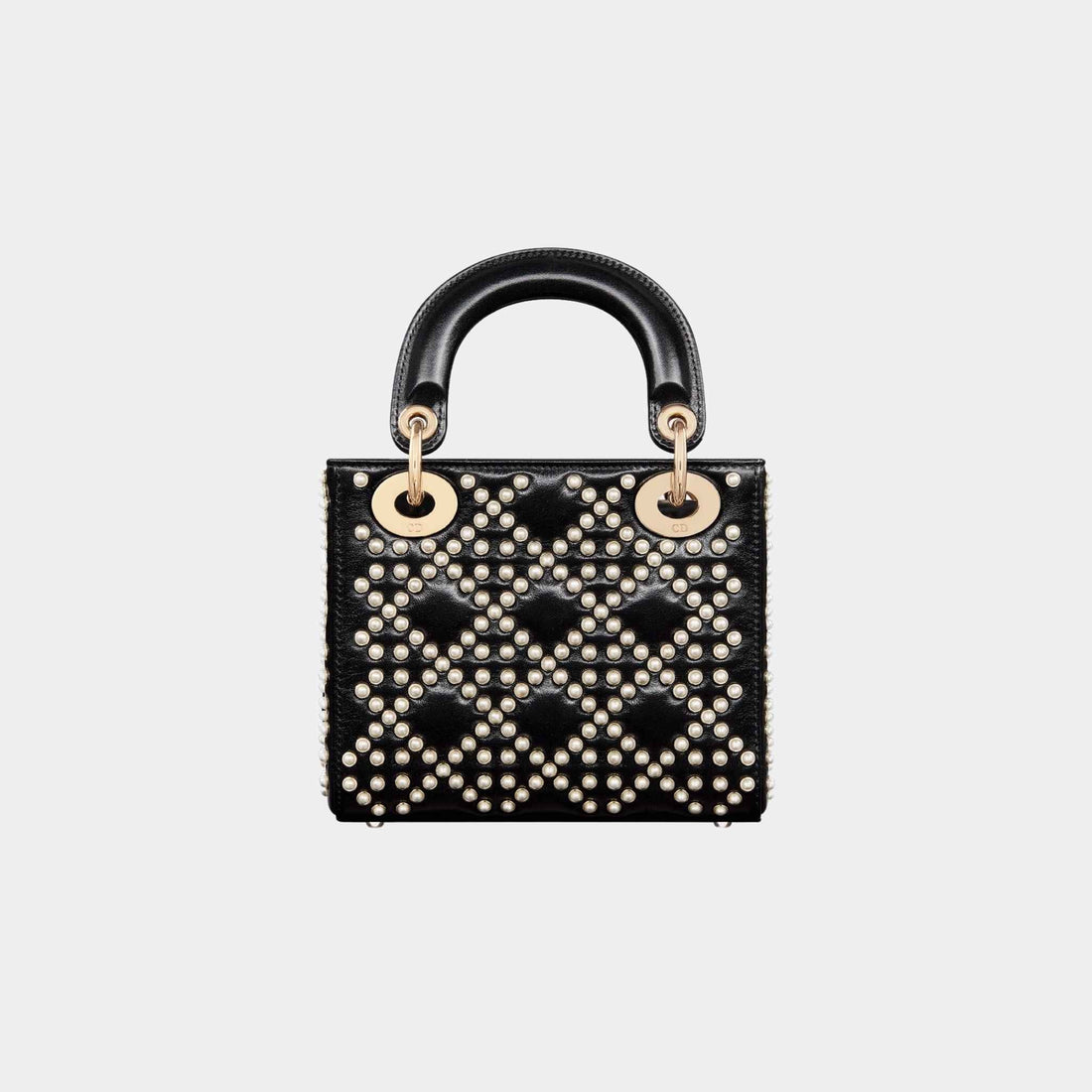Mini Lady Dior Bag Black Crinkle Effect