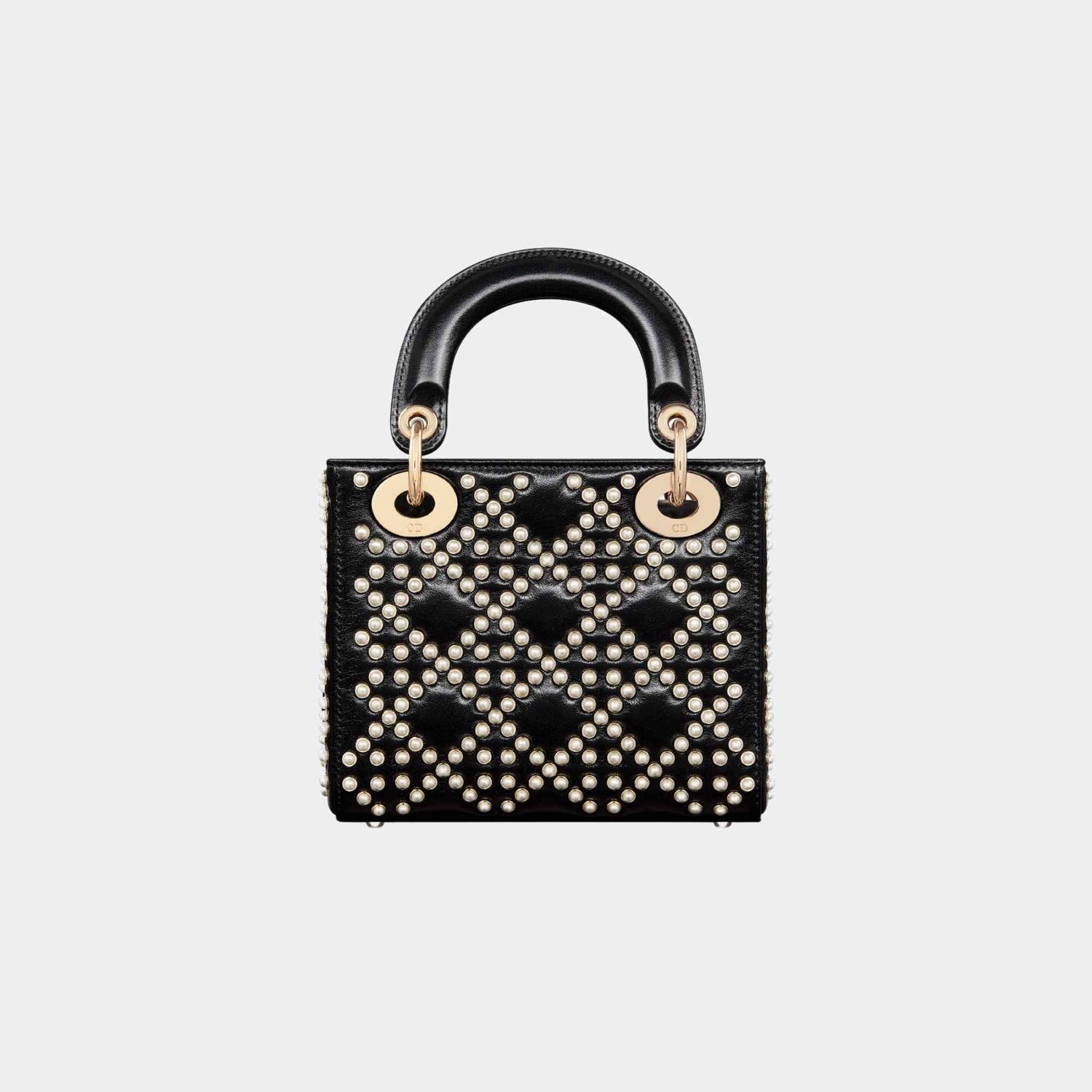 Mini Lady Dior Bag Black Crinkle Effect