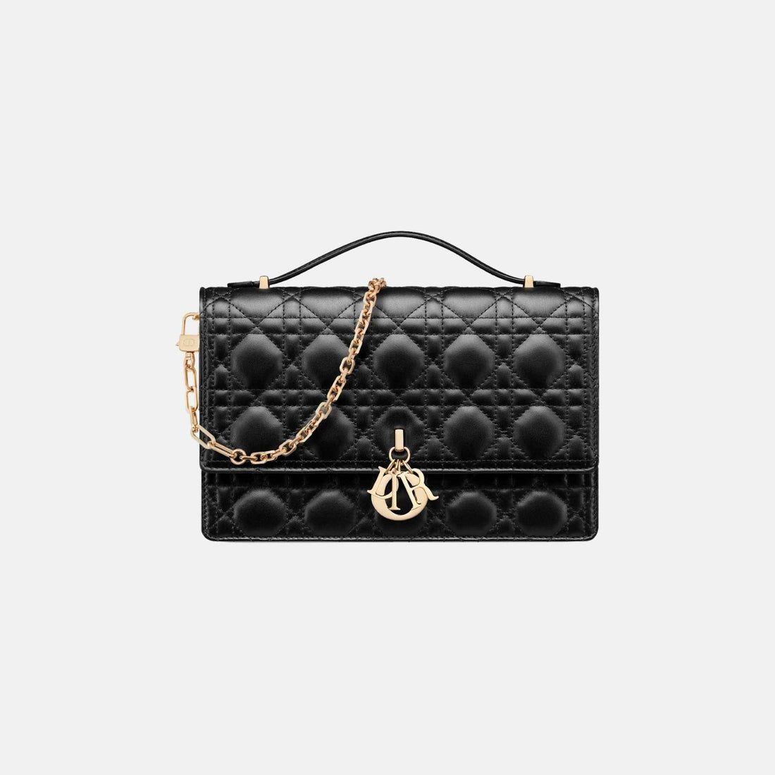 My Dior Top Handle Bag In Cannage Lambskin