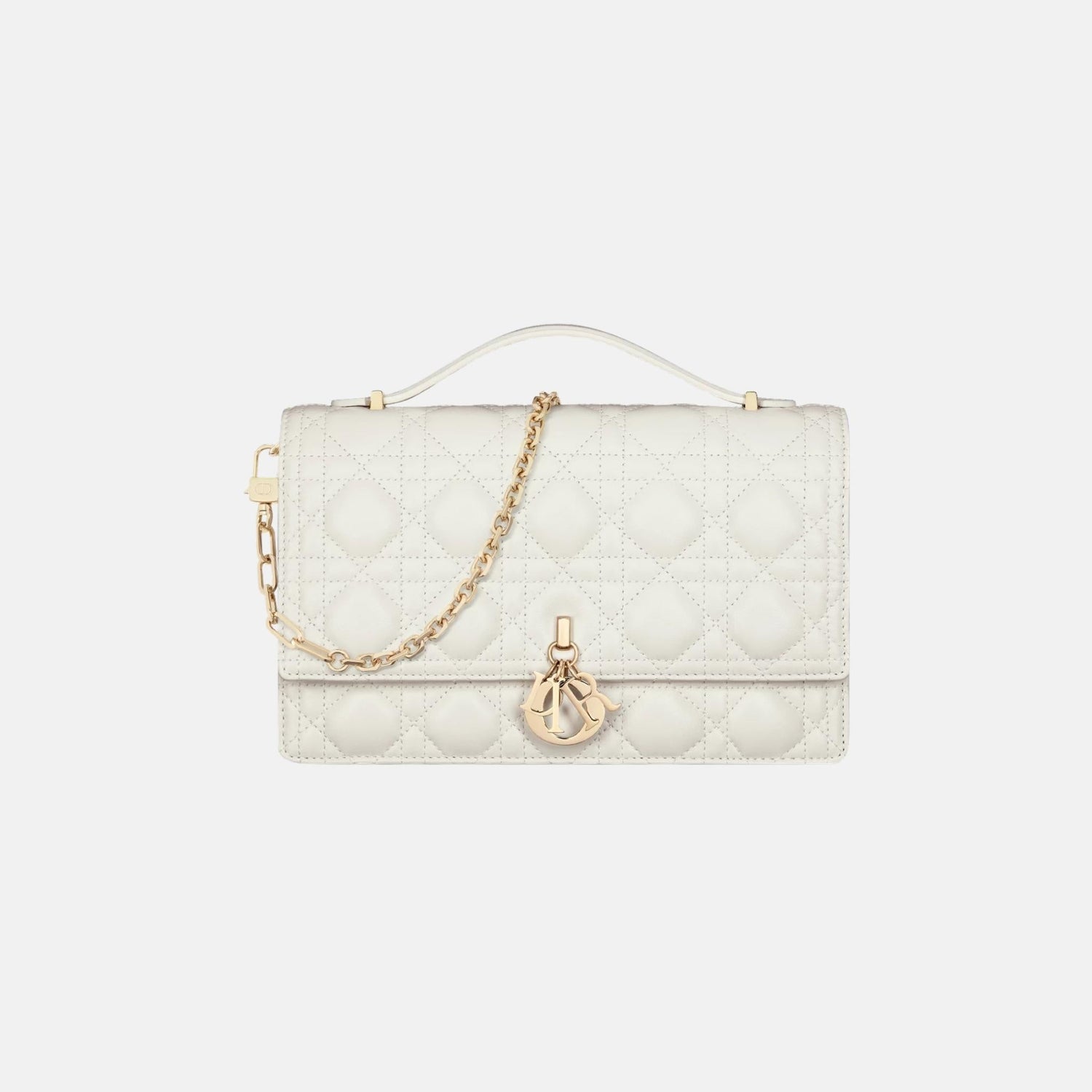 My Dior Top Handle Bag In Cannage Lambskin