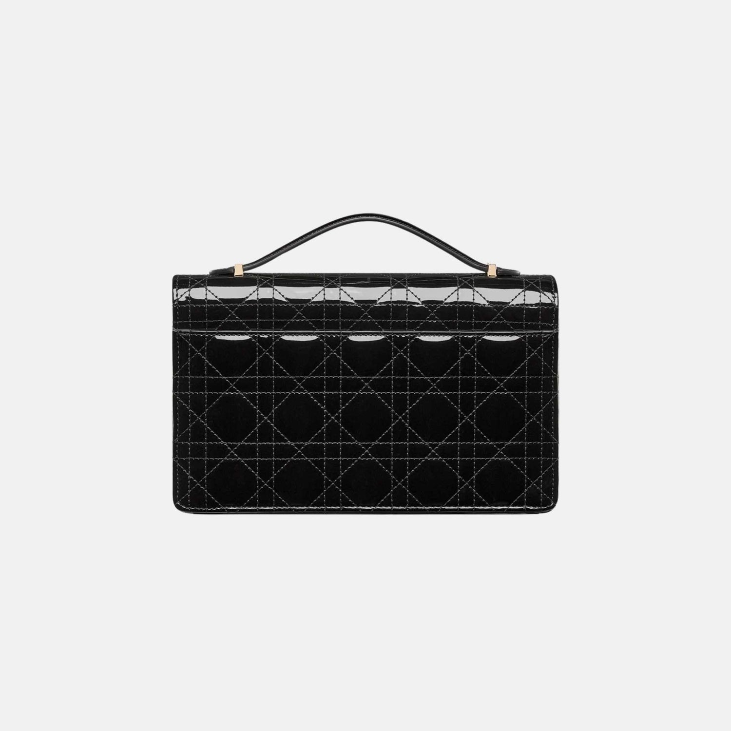 My Dior Top Handle Bag In Patent Cannage Calfskin