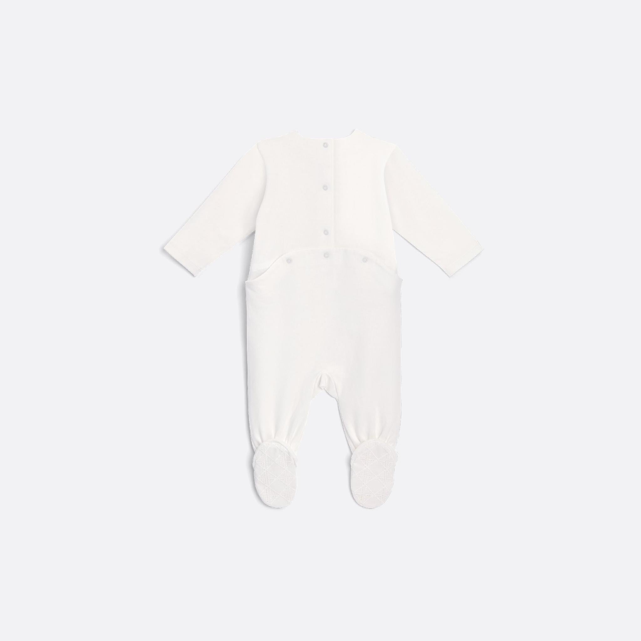 Newborn Gift Set Ivory Cannage Cotton Jersey and Voile