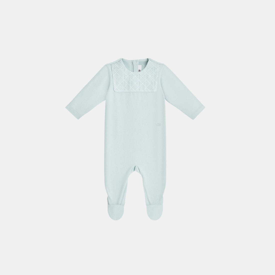 Newborn Gift Set Light Blue Cannage Cotton Jersey and Voile