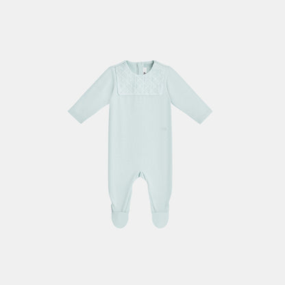 Newborn Gift Set Light Blue Cannage Cotton Jersey and Voile