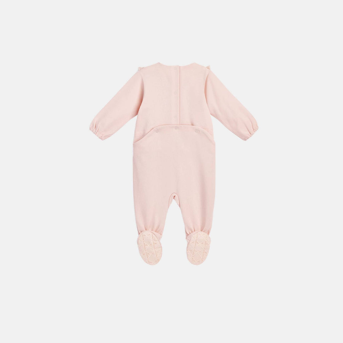 Newborn Gift Set Pale Pink Cannage Cotton Jersey and Voile